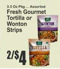 Fresh Gourmet tortilla or wonton strips