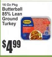 Butterball 85% Lean Ground Turkey