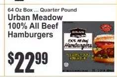 Urban Meadow 100% All Beef Hamburgers