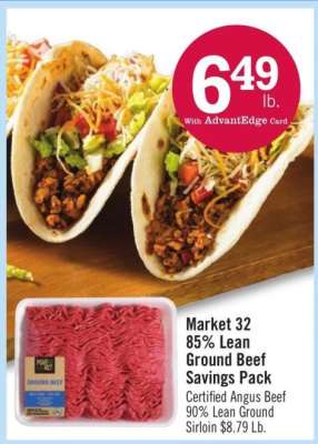 Market 32 85% Lean Ground Beef Savings Pack