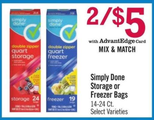 Simply Done Storage or Freezer Bags