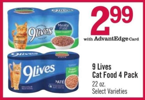 9 Lives Cat Food 4 Pack