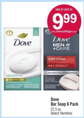 Dove Bar Soap 6 Pack