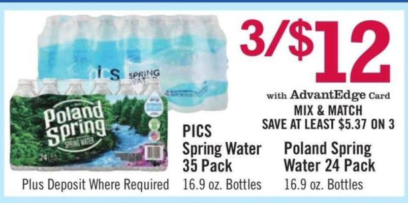 PICS Spring Water 35 Pack