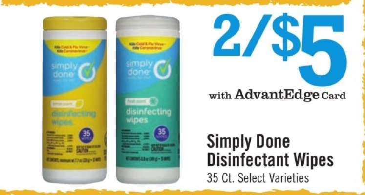 Simply Done Disinfectant Wipes