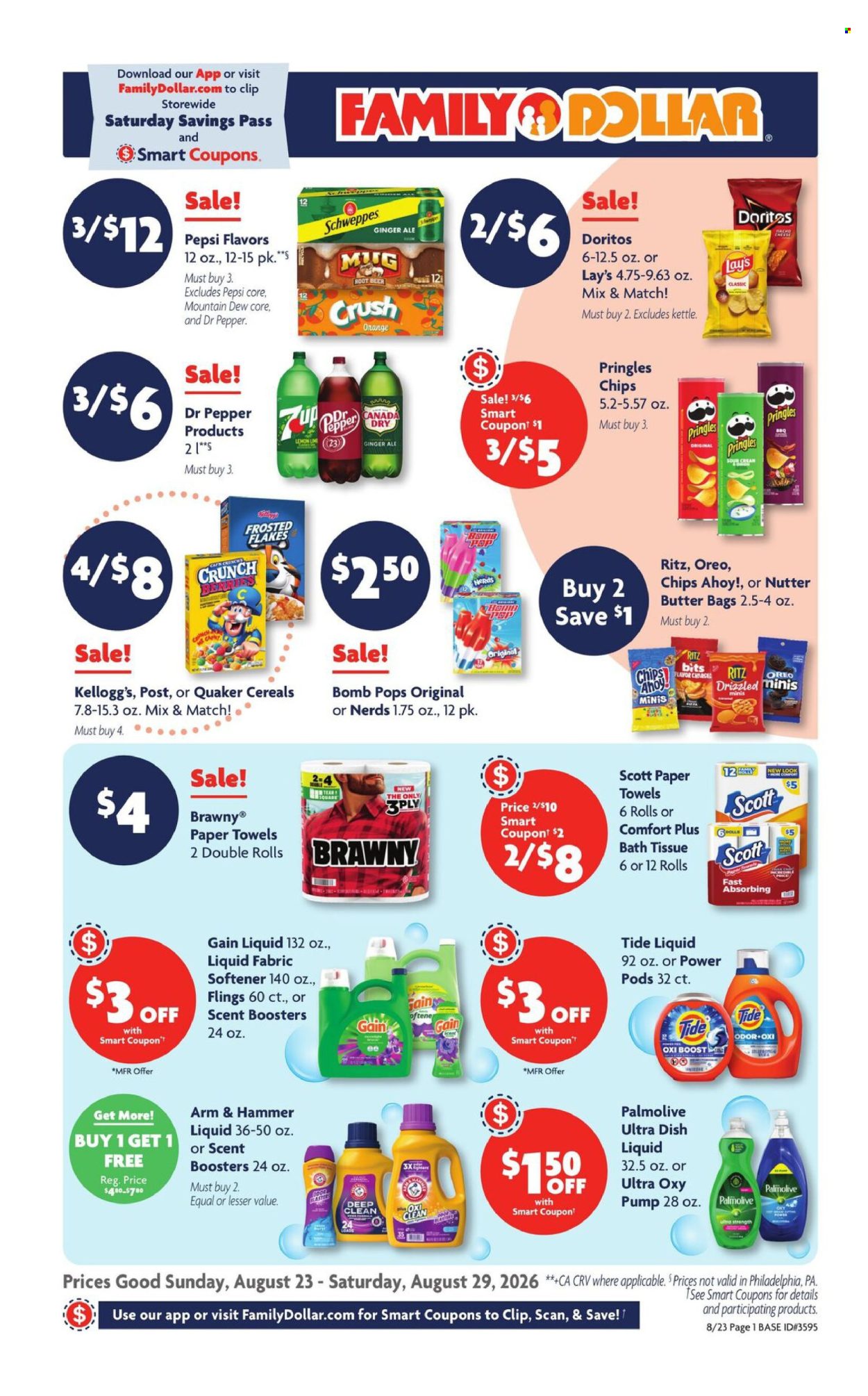 Family Dollar ad - 08/23/2026 - 08/29/2026. Page 1