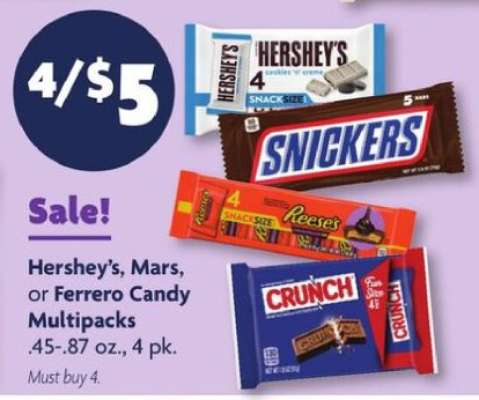 Hershey's, Mars, or Ferrero Candy Multipacks