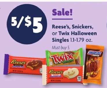 Reese's, Snickers, or Twix Halloween Singles