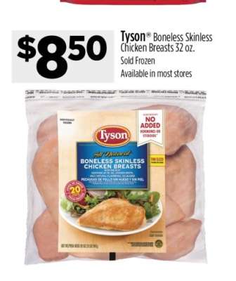 Tyson® Boneless Skinless Chicken Breasts 32 oz.