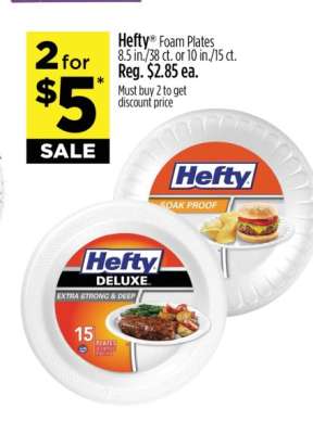 HEFTY FOAM PLATES