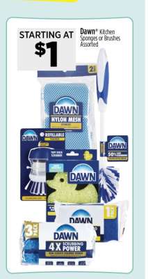 Dawn Kitchen Sponges or Brushes