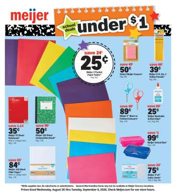 Meijer Flyer - 08/26/2026 - 09/08/2026.