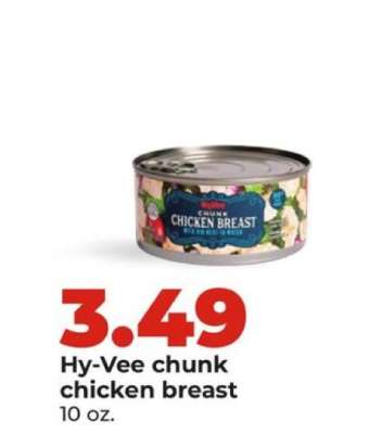 Hy-Vee chunk chicken breast