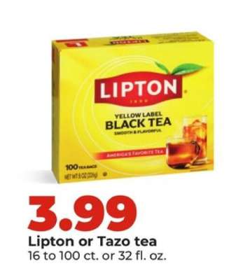 Lipton or Tazo Tea