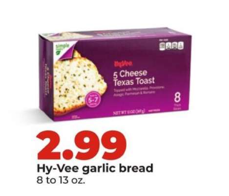 Hy-Vee garlic bread