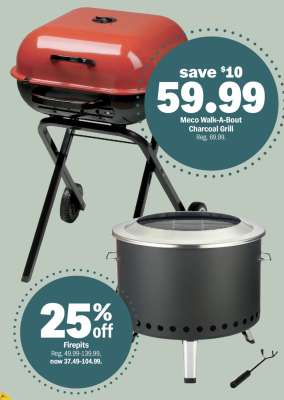 Meco Walk-A-Bout Charcoal Grill