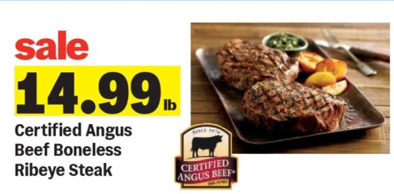 Certified Angus Beef Boneless Ribeye Steak