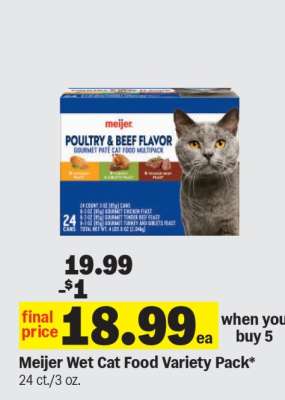 Meijer Wet Cat Food Variety Pack