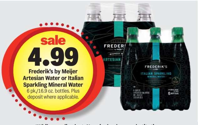 Frederik's by Meijer Artesian Water or Italian Sparkling Mineral Water