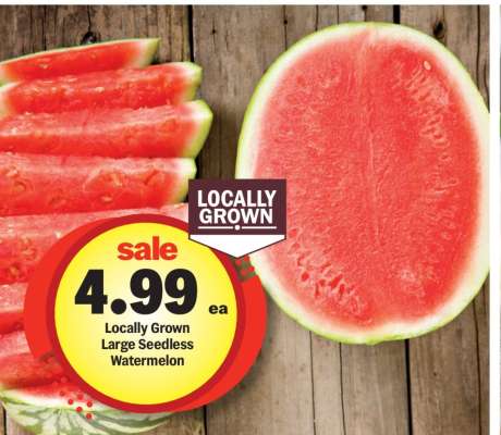 Locally Grown Large Seedless Watermelon