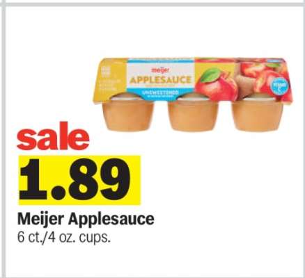 Meijer Applesauce
