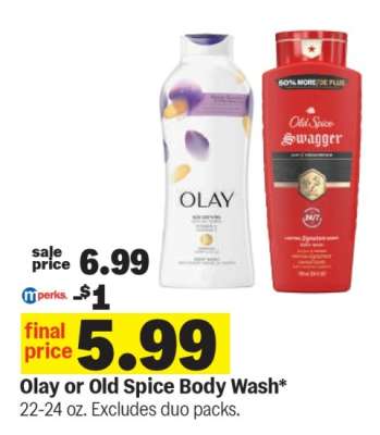 Olay or Old Spice Body Wash*