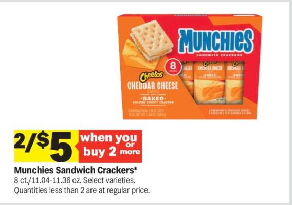 Munchies Sandwich Crackers