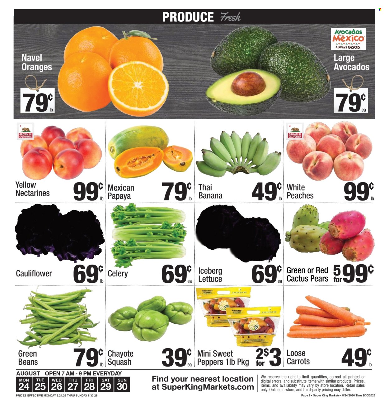 Super King Markets ad - 08/24/2026 - 08/30/2026. Page 8