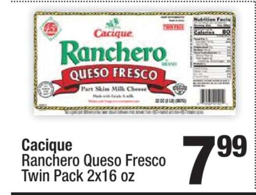Cacique Ranchero Queso Fresco Twin Pack 2x16 oz