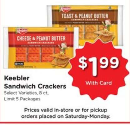 Keebler Sandwich Crackers