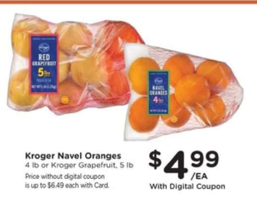 Kroger Navel Oranges