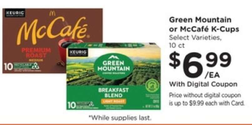 Green Mountain or McCafé K-Cups