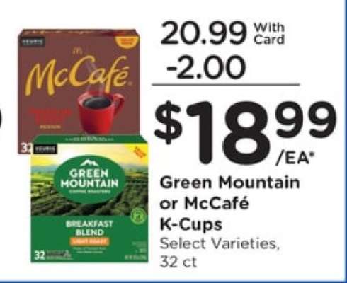 Green Mountain or McCafé K-Cups