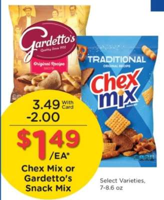 Chex Mix or Gardetto's Snack Mix