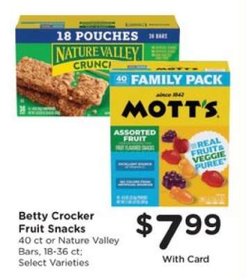 Betty Crocker Fruit Snacks