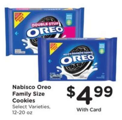 Nabisco Oreo Family Size Cookies