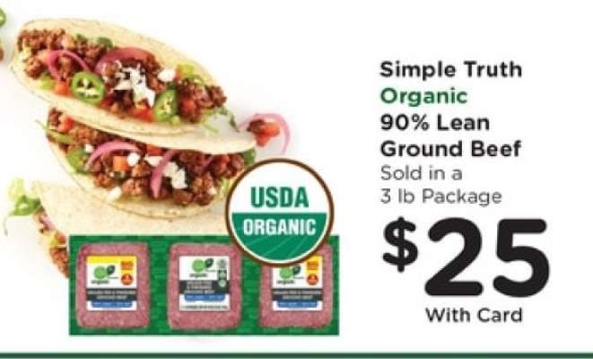 Simple Truth Organic 90% Lean Ground Beef