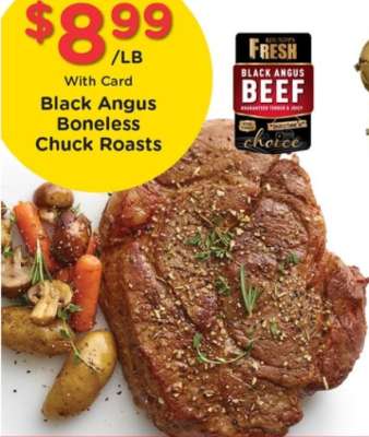 Black Angus Boneless Chuck Roasts