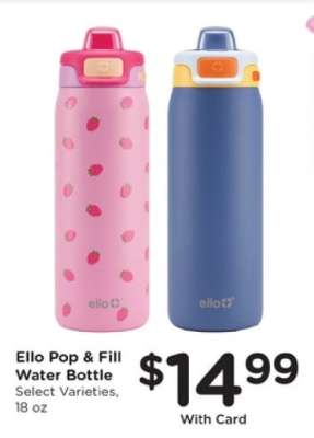 Ello Pop & Fill Water Bottle