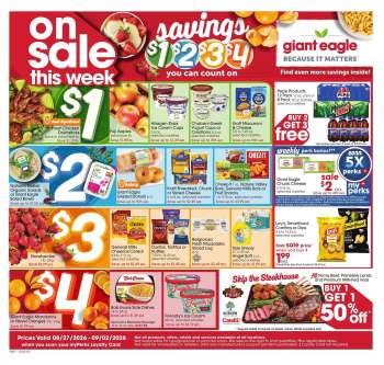 Giant Eagle Flyer - 08/27/2026 - 09/02/2026.