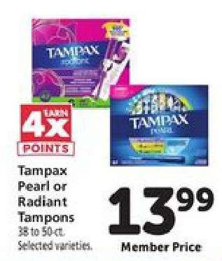 Tampax Pearl or Radiant Tampons*