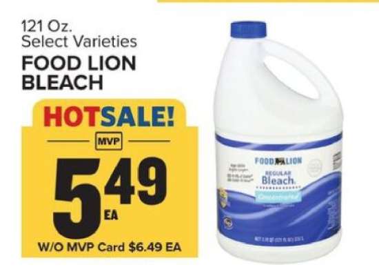 FOOD LION BLEACH