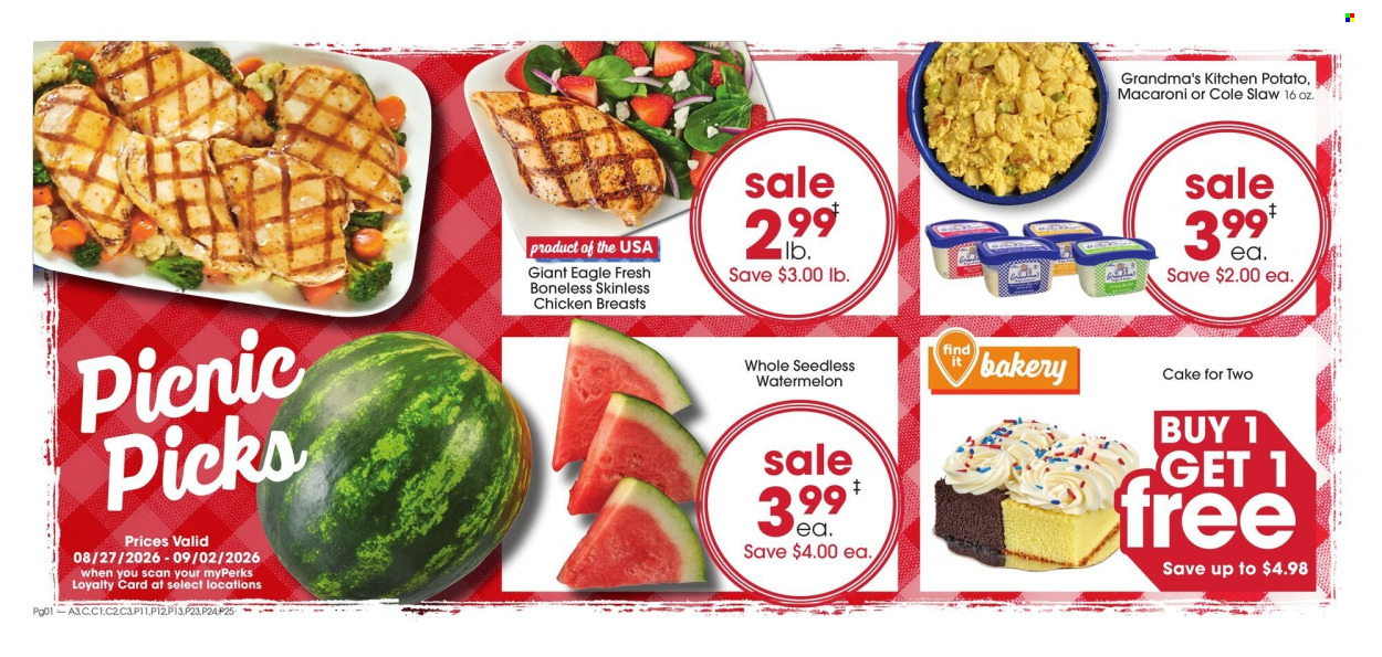 Giant Eagle ad - 08/27/2026 - 09/02/2026. Page 4