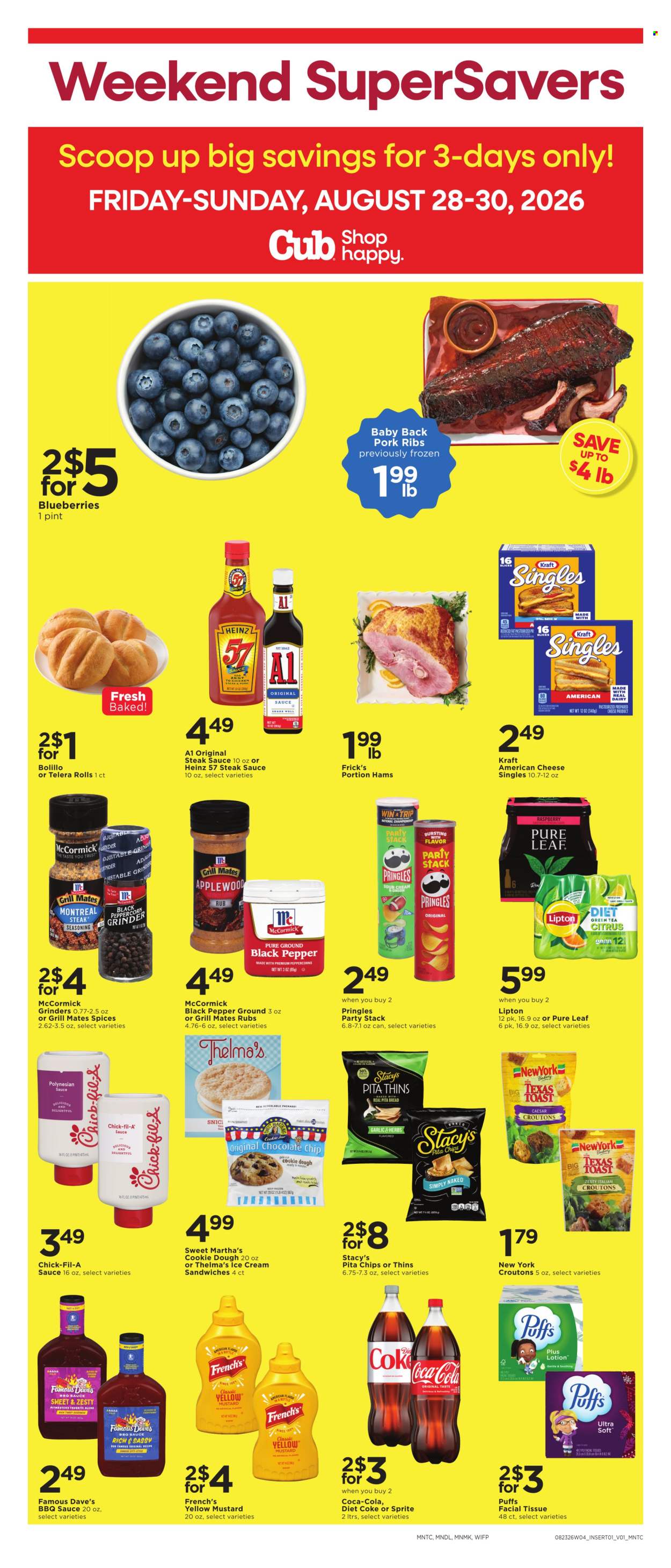 Cub Foods ad - 08/28/2026 - 08/30/2026. Page 1