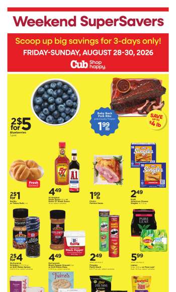 Cub Foods Flyer - 08/28/2026 - 08/30/2026.