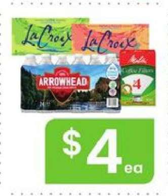 LaCroix, Arrowhead, Coffee Filters