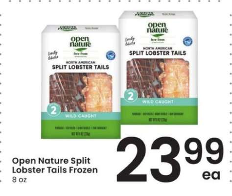 Open Nature Split Lobster Tails Frozen