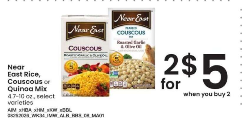 Near East Rice, Couscous or Quinoa Mix