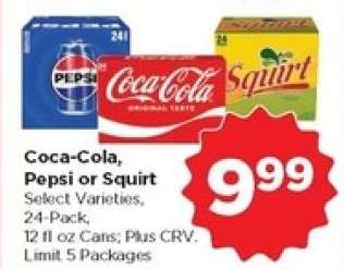 Coca-Cola, Pepsi or Squirt