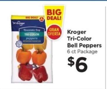 Kroger Tri-Color Bell Peppers